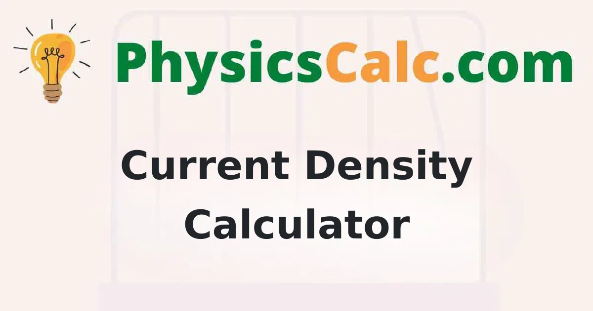Current Density Calculator