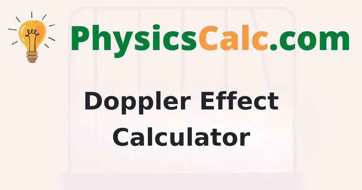 Doppler Effect Calculator