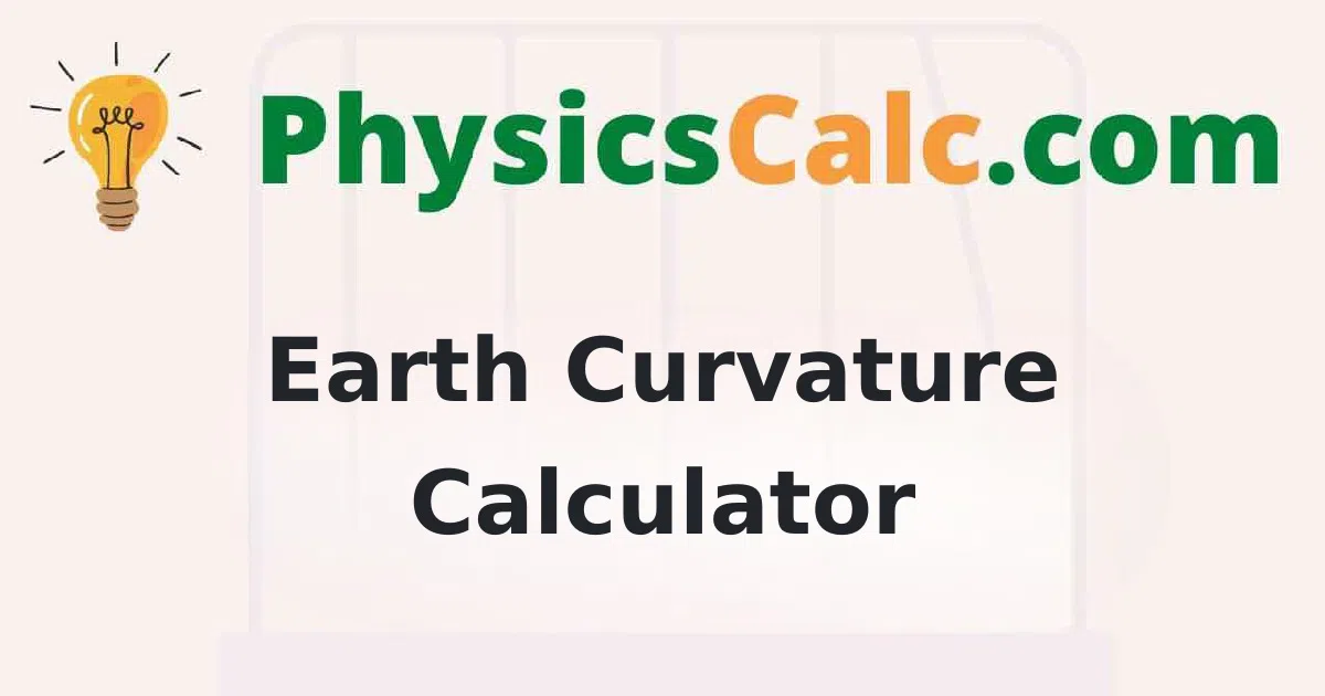 Earth Curvature Calculator