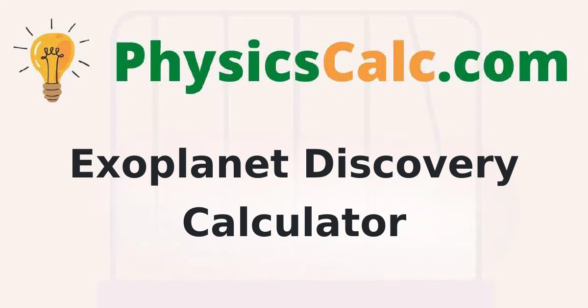 Exoplanet Discovery Calculator