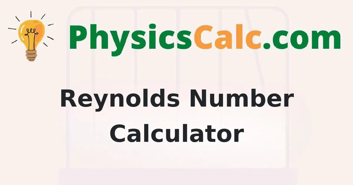 Reynolds Number Calculator